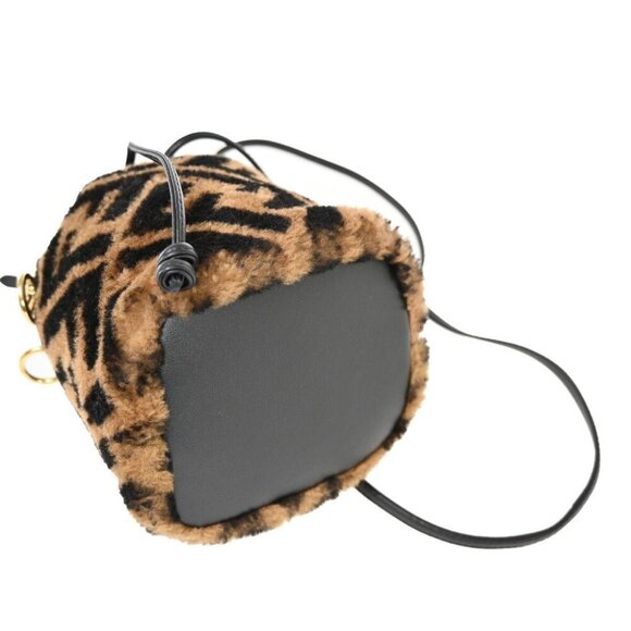 FENDI Zucca Pattern Mon Tresor 2Way Drawstring Mini Hand Bag - Picture 2 of 11